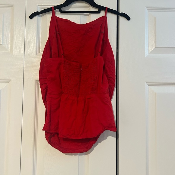 Madewell Ruched Squareneck Tank in Linen - Picture 5 of 6